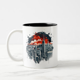 Modern City skyline mug design