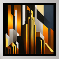 MODERN CITYSCAPE METROPOLIS ART DESIGN
