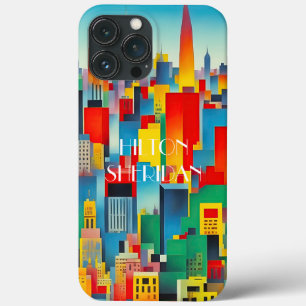 Modern Cityscape Skyline iPhone 13 Pro Max Case