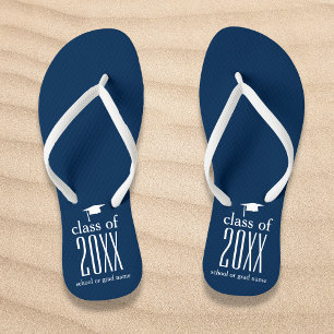 Modern Class of 2016 Graduation Cap Custom Colour Thongs