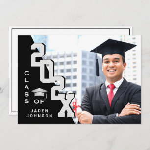 Modern Class of 2022 Grad PHOTO Graduation Party Invitation