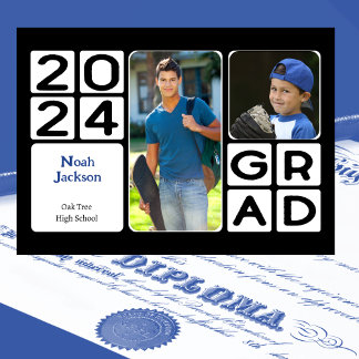 Modern Class of 2024 Graduation Announcement