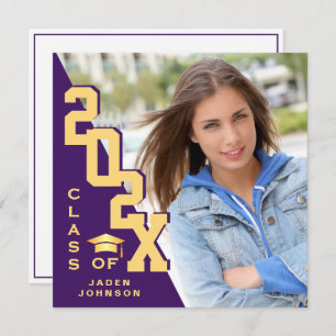 Modern Class of 2025 Grad PHOTO Graduation Party Invitation