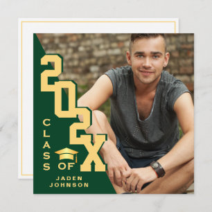 Modern Class of 2025 Grad PHOTO Graduation Party Invitation