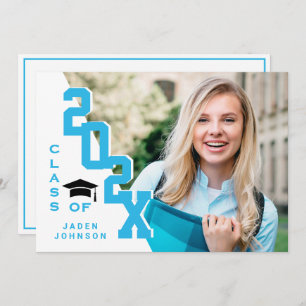 Modern Class of 2025 Grad PHOTO Graduation Party Invitation