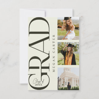 Modern Class of 2025 Graduation Announcement Card