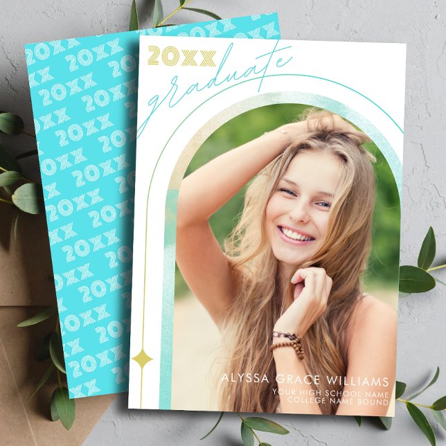 Modern Class of High School Graduate Photo Arch Announcement (Creator Uploaded)