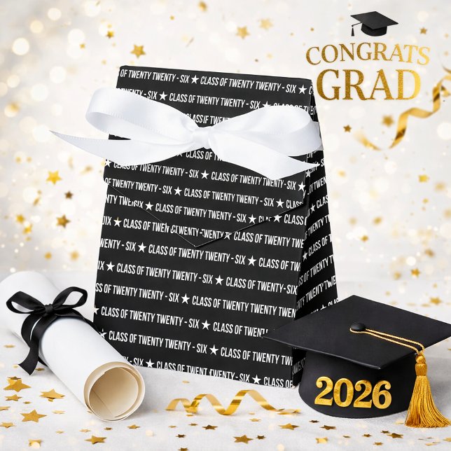 Modern Class of Twenty Twenty‑Six Typography Favour Box (Creator Uploaded)