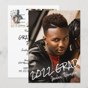 Modern Class Year Graduate Hand Lettered Party Invitation
