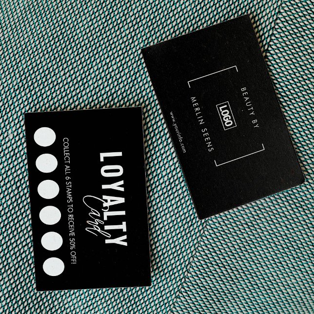 Modern Classic Beauty Spa Script Loyalty Card (Creator Uploaded)