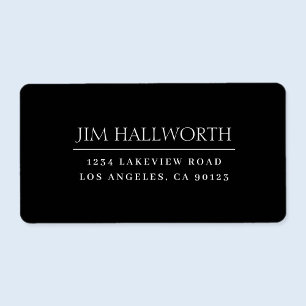 Modern Classic Black & White Label