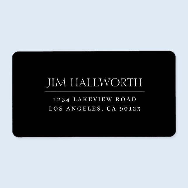 Modern Classic Black & White Label (Creator Uploaded)