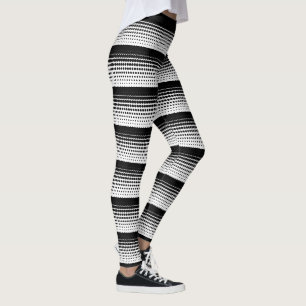Modern Classic Black White Stylish Pattern Leggings