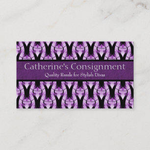 Modern Classic Business Card, Perfect Plum Card