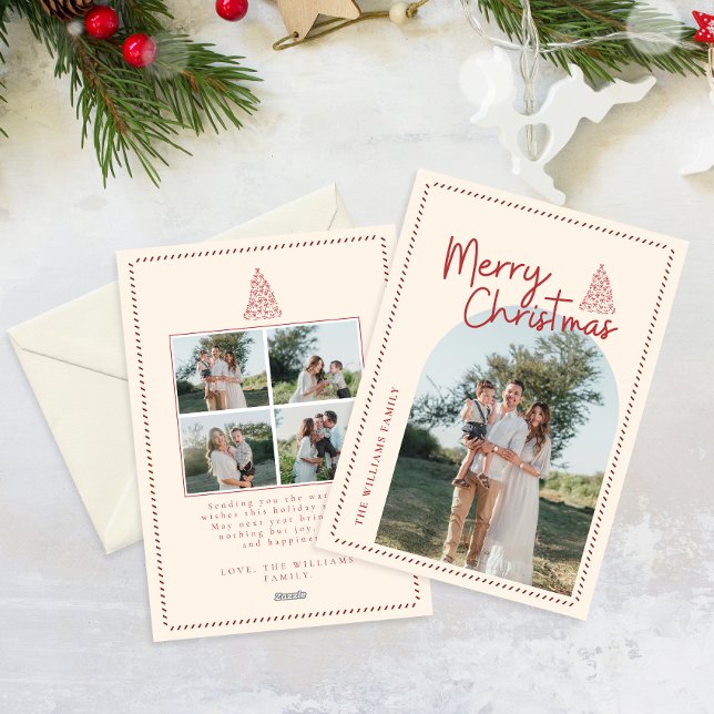 Modern Classic Christmas Photo Elegant Holiday Card (Creator Uploaded)