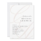 Modern Classic Elegance Calligraphy Bridal Shower