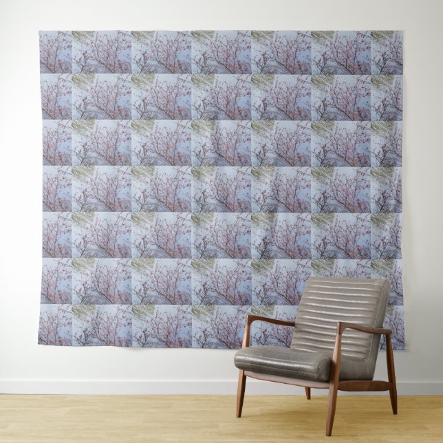 Modern Classic Flower Pattern  Tapestry (In Situ (Horizontal))