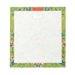 Modern Classic Green Chinoiserie Notepad