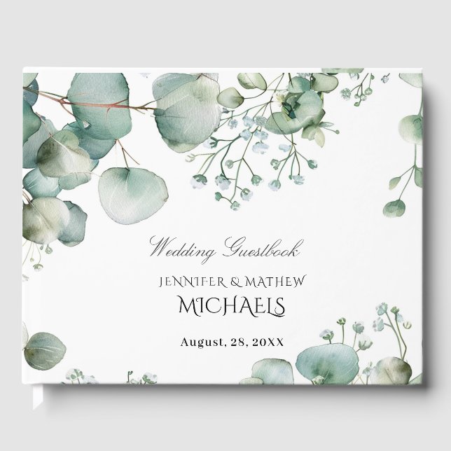 Modern Classic  Guest Book (Front)