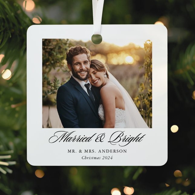 Modern Classic Married and Bright Wedding Photo Metal Tree Decoration (Creator Uploaded)