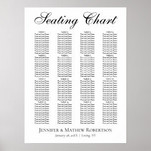 Modern Classic Minimalist Wedding Poster