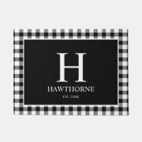 Modern Classic Monogram Gingham Plaid