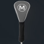 Modern Classic Monogram Grey Golf Head Cover<br><div class="desc">Modern Monogrammed Classic Grey Golf Head Covers Minimalist Monogram Initial Emblem. Perfect as father's day gifts for dad,  gifts for grandfather,  husband and more.</div>