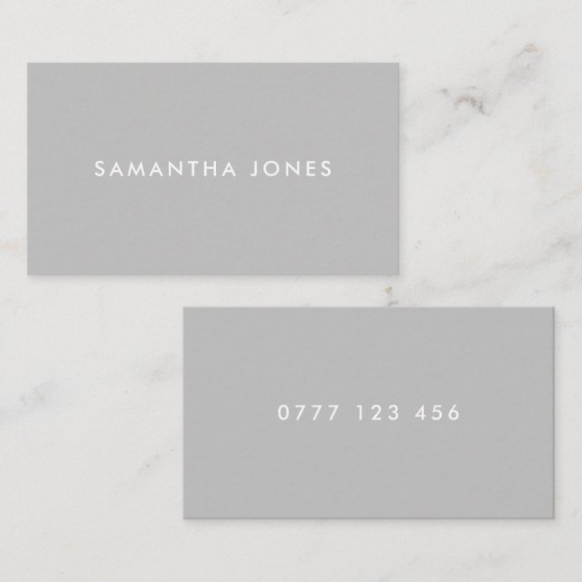 Modern Classic Personalised Mini Business Card (Front/Back)