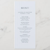 Modern Classic Stripes Dusty Blue Vintage Wedding