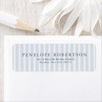 Modern Classic Stripes Dusty Blue Vintage Wedding