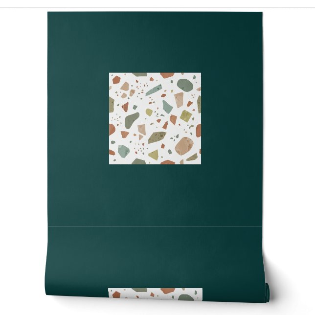 Modern Classic Terrazzo Pattern Smooth Wallpaper (Unrolling)