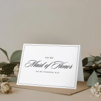 Modern Classic to Maid of Honour on Wedding Day