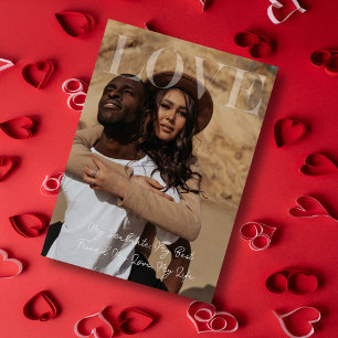 Modern Classic Valentine's Day Photo Card