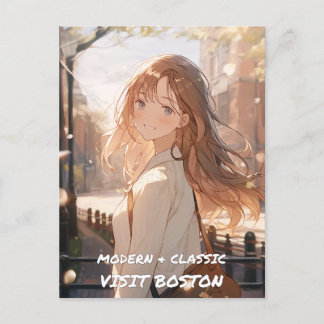Modern & Classic: Visit Boston Postcard