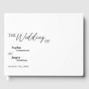 Modern Classic Wedding Guest Book