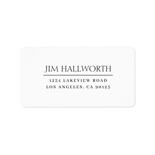 Modern Classic White & Black Label (Front)