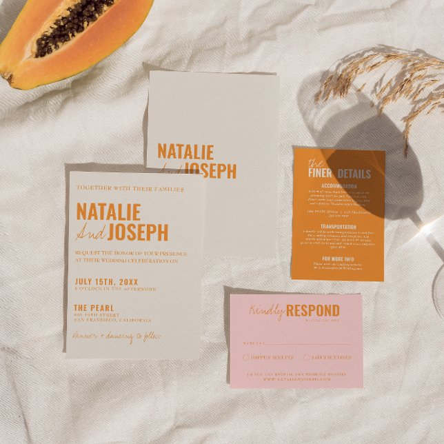 Modern Classy Bright Traditional Colourful Wedding Invitation (Creator Uploaded)