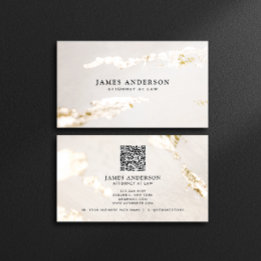 Modern Classy Faux Gold Foil Professional Business Card