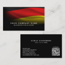 Modern Classy German National Flag with QR Code