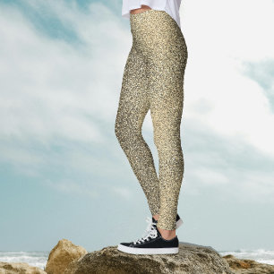 Modern Classy Gold Gradient Sparkle Glitter Party  Leggings