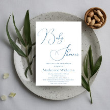Modern Classy Minimalist Baby Shower