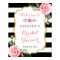 Modern Classy Pink Floral Bridal Shower Sign