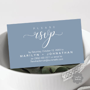 Modern Classy RSVP Wedding Website Reminder Enclosure Card