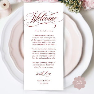 Modern Classy Wedding Place Setting Thank You Card