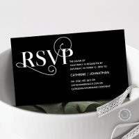 Modern Classy, Wedding RSVP, Reply, Respond