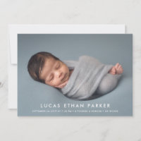Modern Clean Big Photo Birth