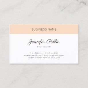 Modern Clean Design Plain Elegant Professional Business Card