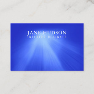 Modern Clean Elegant Design Blue Light Luxurious Business Card