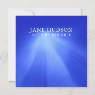 Modern Clean Elegant Design Blue Plain Luxurious Invitation