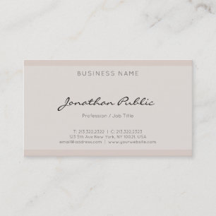 Modern Clean Elegant Minimalist Professional Cool Business Card